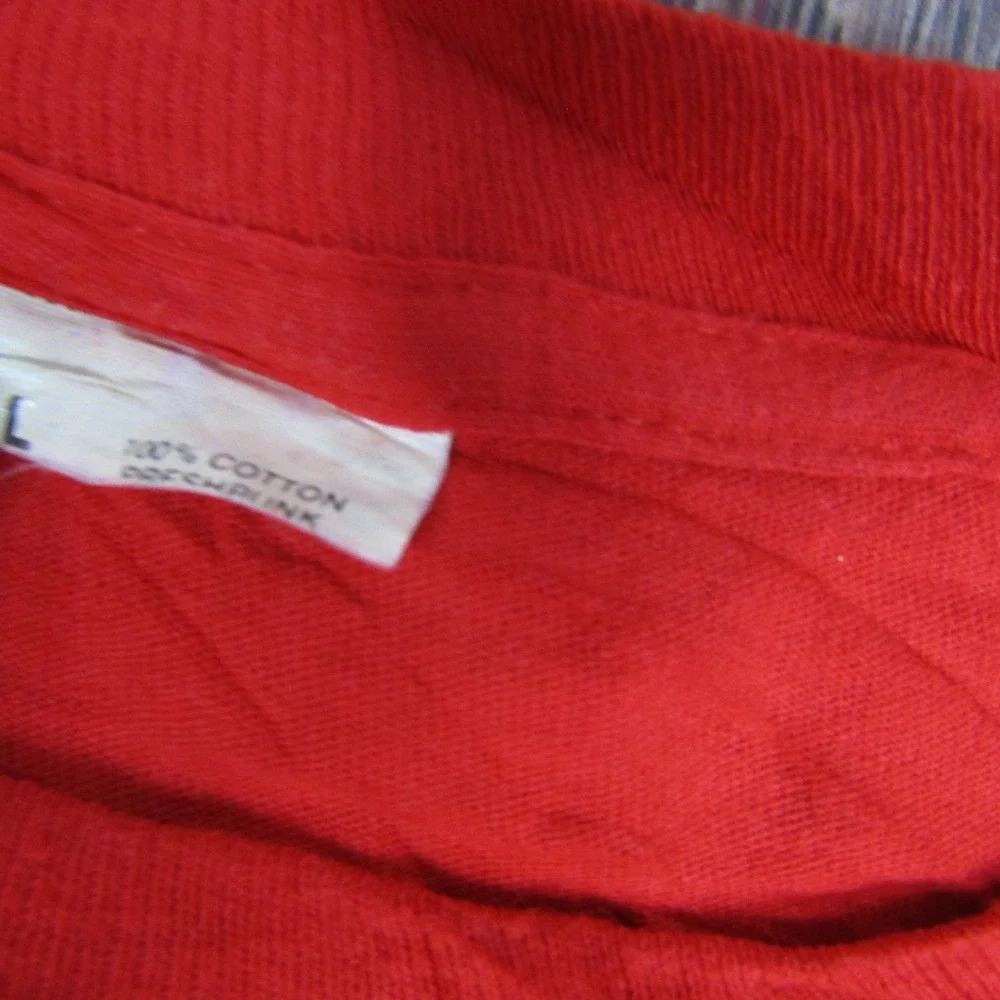 Vintage Applebees Houston Rockets‎ Shirt Mens Large Red Single Stitch Promo 90s